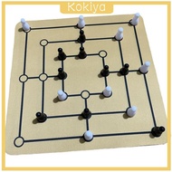 [Kokiya] Chess Board Game Set Travel Chess Set Checkers Game for Party Picnics Travel