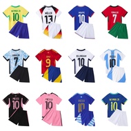 Football Jersey European Cup Jersey Children with Ball Star Set Baby Elementary School Football Trai