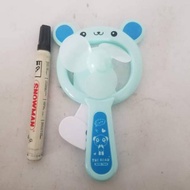 Kids Toys blue bear fan manual fan mini fan manual fan