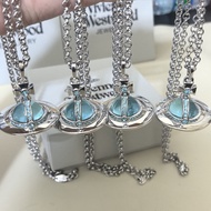 Vivienne Westwood  大號orb冰河藍項鍊
