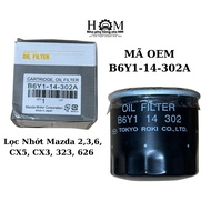 Engine Oil Filter for Mazda 2,3, 6, CX5, CX3, 323, 626,... OEM product (Code: B6Y1-14-302A)