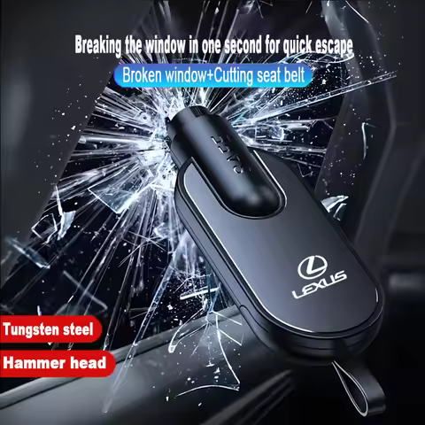 Car Window Breaker Hammer Seat Belt Cutter For Lexus F SPORT LBX NX RX 350h 450h ES UX 300e GS GX IS