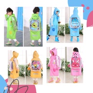 Children's Raincoat with Backpack Space Kids Overalls Anti-Seepage Thick Durable Material Latest Mod