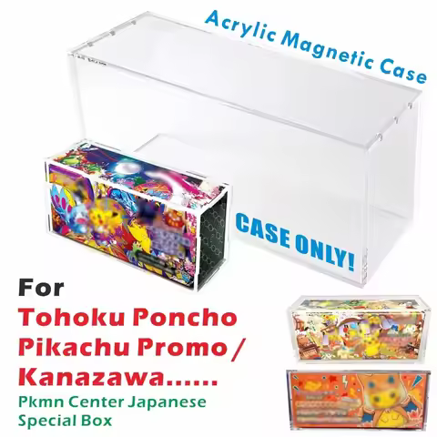 Acrylic Display Case For Pkmn Center Japanese Special Box For Tohoku Poncho Pikachu Promo/Kanazawa
