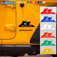 Reflective Car Door Side Window Fender Sticker Since 1941 Willys Edition Graphics Vinyl Decal For Je