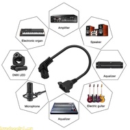 Love C13 to C14 Panel Mount Power Cord 90 Degree IEC 320 C13 Female to C14 Male Power Extension Cord