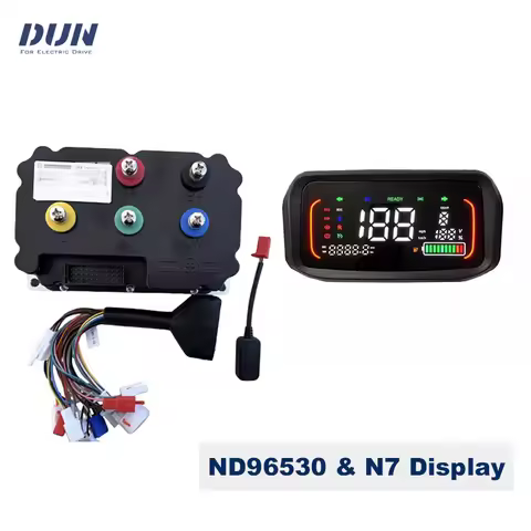 Fardriver ND96530 96V 530A PMSM BLDC Sine Wave Controller with N1S N7 Speedometer for 5KW-8KW 110KMH