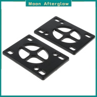 Moon Afterglow 2 Pieces Longboard Riser Pads PU Shockproof Risers Pads