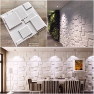 3D PVC WALL PANELS. Size 50x50cm