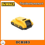 DEWALT PT แบตเตอรี่ 20V 2.0Ah DCB183 /  DCB183G (มีการ์ดยาง) รับประกันศูนย์ 1 ปี