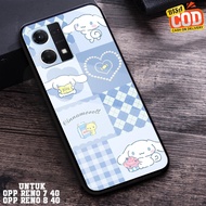 OPPO RENO 7 4G Case RENO 8 4G/ - STORE CASE (CINAMON ROLL) - 2D Premium Glossy - Glossy Softcase - C