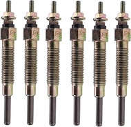 YIHETOP 6PCS Glow Plugs 11065-10T01 Compatible with Nissan Patrol GR Y60 4.2D Engine TD42 TD27 TD25 