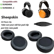 Genuine sheepskin Ear Pads For Hifiman SUNDARA/SUNDARA-C headphones replacement earmuff ear pillow E
