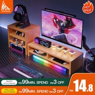 Monitor Stand Riser Desk Organizer Desktop Storage Rack Monitor Rack Keyboard Rack Meja Komputer Des
