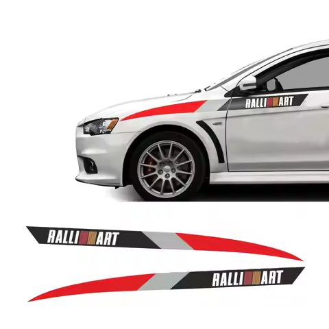 2pcs for Lancer Ralliart EVO 4 5 6 Complete Sticker Kit