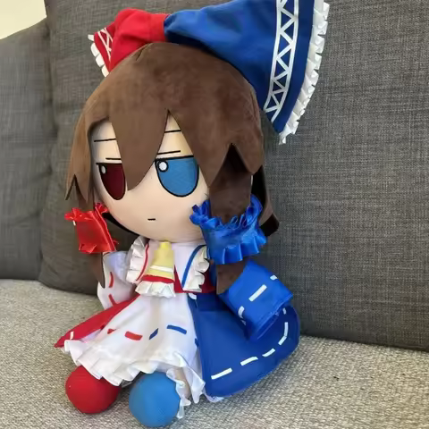 Anime TouHou Project Plush Toys Hot New Hakurei Reimu Cirno Kirisame Marisa Cosplay Plushie Fumo Stu