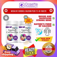 [EXP:04/2027] MEGALIVE EGGSHELL CALCIUM PLUS 2x45S BONE HEALTH OSTEOPOROSIS KUAT TULANG + VITAMIN D 