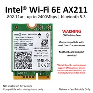 Intel WiFi 6E AX211 Wireless Card Bluetooth 5 AX M.2 NGFF AX211NGW