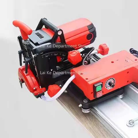 Large Slab Electric Tile Cutter 45 Degree Chamfer Portable Track Dust-free Granite Stone Miter Verti