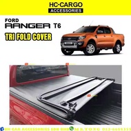 Ford Ranger T6 T7 T8 Navara Np300 D40 Hilux Vigo Revo Rocco Rogue Dmax D-Max Triton Trifold Tri-Fold Canvas Deck Cover