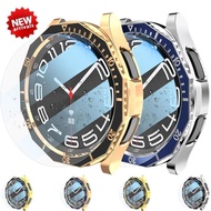 Metal Bezel&Tempered Glass for Samsung Galaxy Watch 6 Classic 47mm 43mm Bumper 3IN1 Watch6 Classic S