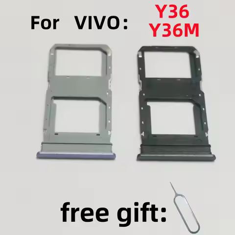 SIM Card Adapter Tray chip slot drawer Holder For VIVO Y36 Y36M SIM Card tray Slot sim card tray hol