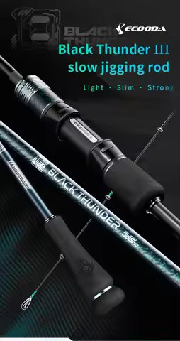 Ecooda Black Thunder III Slow Jigging Rod Light Slim Strong Fuji Guide
