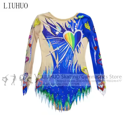 Performance Costumes Ice Skating Dress Competitions Dress Women Girls Teens Kids Rhythmic Leotard Ar