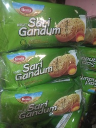 Roma biskuit Sari Gandum 1 pack isi 10 bungkus/39gr biskuit dengan gandum utuh dan susu