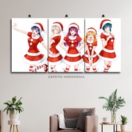 Jumbo Anime Goddess Cafe Terrace Wall Decoration 60X30 Multi Panel / Zepeto Indonesia / Waifu Megami