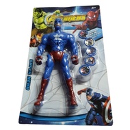 🔥READY STOCK🔥CAPTAIN AMERICA FIGURE TOY / CAPTAIN AMERICA AVENGERS SUPERHERO MINI FIGURE 20CM /