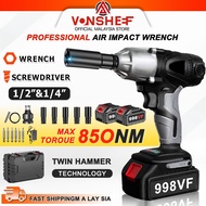 988VF Impact Wrench  850 N.m Electric Impact Wrench Heavy Duty Cordless Impact Drill Wrench (Brushle