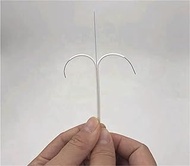 Ftth drop cable 2 steel wire 1 core G652D optical fiber black white 2km/roll GJXH-2B6a2 indoor cable