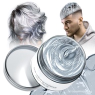 Silver Grey Hair Dye Temporary Hair Color Wax, Gray Hair Dye for Women Men Kids, Natural Temp Wash O