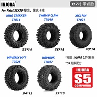 [Cool Wheel Shop] INJORA 0.7 Inch Rock Climbing Tire for SCX30 (4 Pcs) RC Car