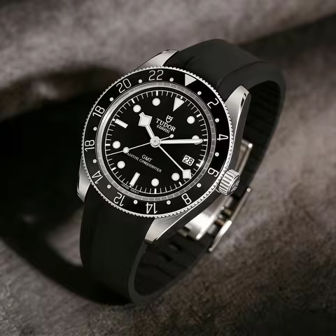 For Tudor BB58 FKM Rubber Strap Series Special 20mm Curved End Quick Release Watch Band Cut To Size 