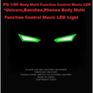 (READY STOCK) Daban PG 1/60 Unicorn Banshee Phenex Body Multi Function Control Music LED Light Suita