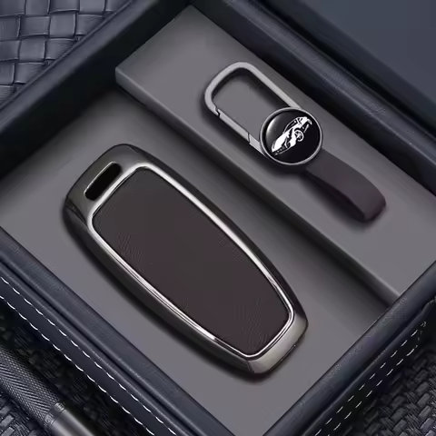 Alloy Style Car Key Case Cover Shell fob for Audi A3 A4 B9 A6 C8 A7 S7 4K A8 D5 S8 Q7 Q8 SQ8 E-tron 
