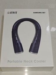 SAMSUNG ITFIT C&amp;T 三星 無線 掛頸式 降溫 風扇 藍色 Portable Neck Cooler