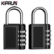 [Ready stock] KIPRUN Combination Lock - 80*43*14mm Heavy Duty 4 Dial Digit Combination Lock Weatherproof Security Padlock Outdoor Gym Safely Code Lock Black