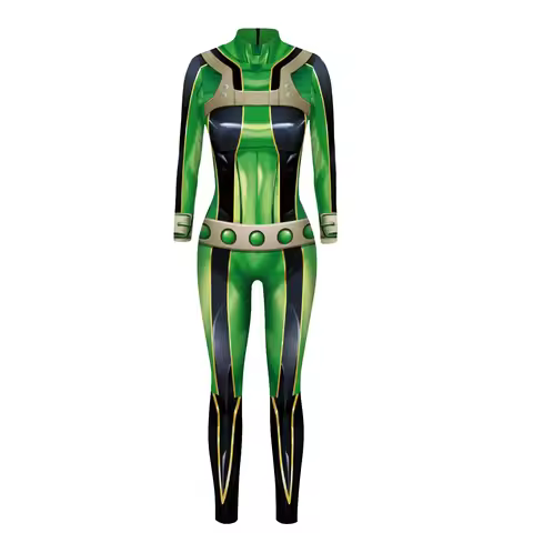 Anime Cosplay Asui Tsuyu Ochaco Uraraka Costume Women Jumpsuit Carnival Halloween Costume Bodysuit C