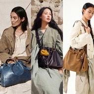 [READY] SONGMONT GATHER BAG MEDIUM SUEDE SMALL EBONY MIRROR GRADE a