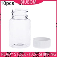 10Pcs 30ml Transparent Plastic Pill Bottles Salt Candy Case Storage Container