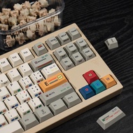 keycap anime sa keycap C64 R3 Retro Color Side Engraving Mechanical Keyboard Keycap Thickened PBT Su