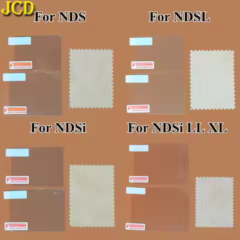 JCD Top Bottom Clear Protective Film For Nintend NDS DSi NDSi XL LL NDSL DS Lite LCD Screen Protecto