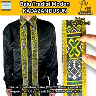 Baju Kadazan Dusun lengan panjang ethnic sabahan Baju Tradisi kadazan Dusun/Baju lelaki sabahan/For 