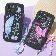 Black Motif Wave Case (GH02) Plus STRAP for Infinix ALL SERIES