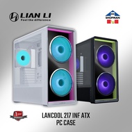 Lian Li Lancool 217 Infinity Mirror ATX Case Black | White PC Chassis