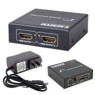 Kamryning (HCM) HDMI splitter 1 to 2 hdmi splitter 1080 dpi format High quality HDMI1 to 2 splitter 