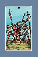 Five of Wands - Tarot Card Notebook - Card No.31 (Color Ed.): A5 Ruled Lined Tarot Journal Diary Ske